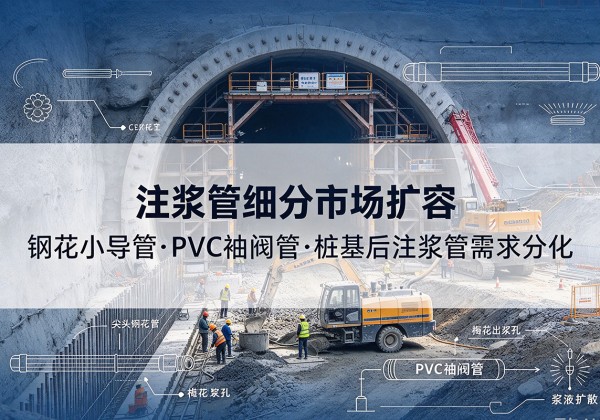 韶山注浆管细分市场扩容，隧道钢花小导管、PVC 袖阀管、桩基后注浆管需求分化